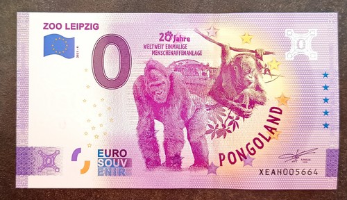 Billet euro souvenir - 0, zoo