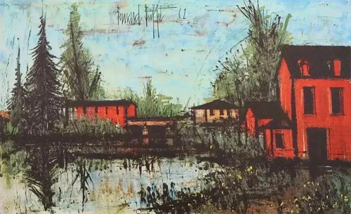 Bernard buffet pont sur la - buffet,