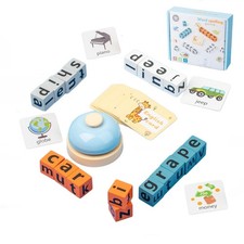 Jeu d'orthographe et de course de mots pour enfants de 3 à 8 ans 64 cartes et...