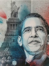 C215 (Christian Guémy) - Obama - Signé et numéroté