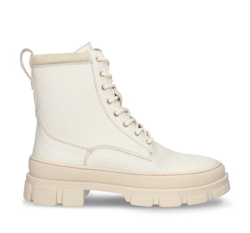 Bottes blanches femme cuir