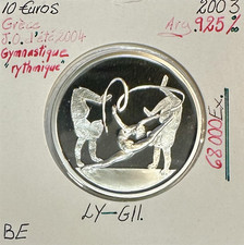 Grèce 10 Euro 2003 Argent (J.O D'ETE 2004) GYMNASTIQUE RYTHMIQUE // BE