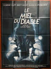 Affiche LE MIEL DU DIABLE Brett Halsey LUCIO FULCI Moto 120x160cm 1986