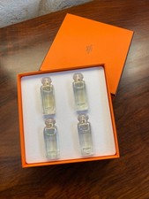 Coffret  Hermès, 4 Miniatures de la collection des Parfums-Jardins