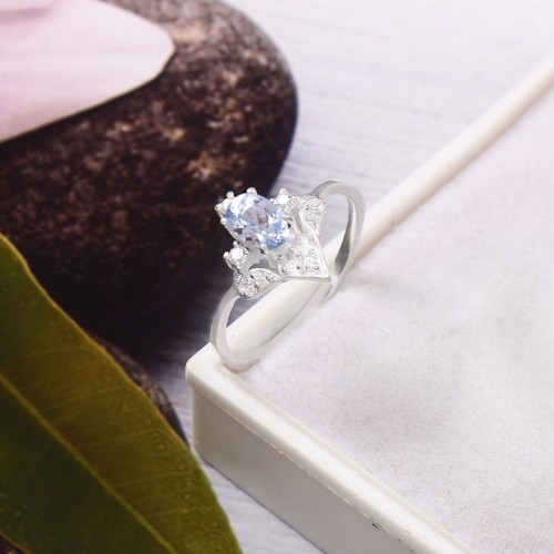 Bague aaa aigue - bague, aigue-marine