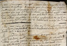 1776 Charente-Maritime acte notarié échange terres vignes GOUIN RENOU Coulonges 