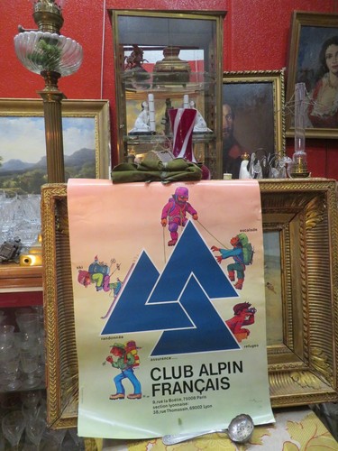 Ancienne affiche vers - vers, caf