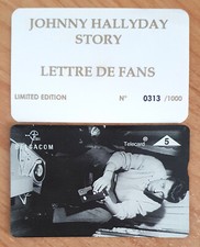 Télécarte Privée 313/1000ex Belgacom 5U Johnny Hallyday Story excellent état