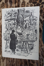 CHRISTIAN DE GASTYNE 1909-1969 TIRAGE MARCHE CROQUIS PROVENCE PROVENCAL 1970 d