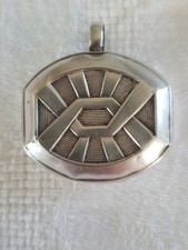 Rare pendentif ART DECO Bola de grossesse en argent massif
