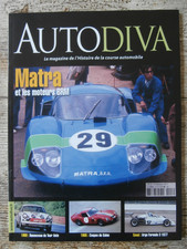 AUTODIVA N°8 MATRA / TOUR AUTO 1969  /COUPES DU SALON 65 / ARGO Formule 3 1977