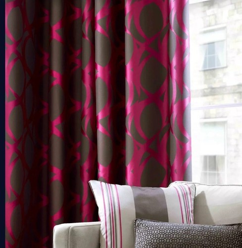 Tissu rideau rose 10m - rose, ashley