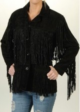 Femmes Noir Suède Cuir