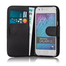  Pour Samsung galaxyJ1 (2015 ) - Etui Housse Portefeuille Support vidéo Cuir 