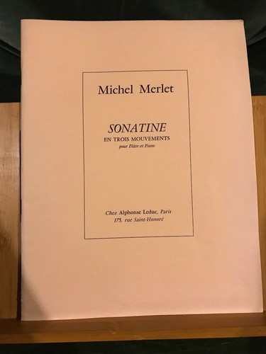 Merlet sonatine pour flûte - sonatine,