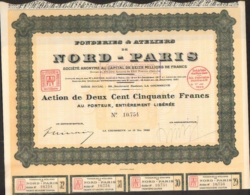 Fonderies ateliers de - &,