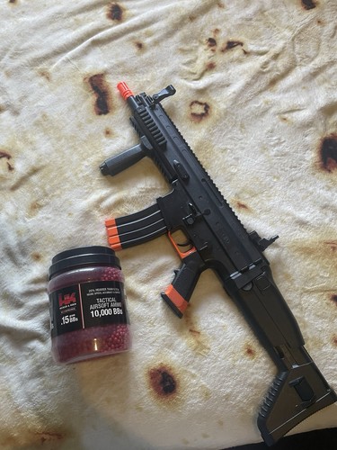 Airsoft spring rifle - spring, rifle,