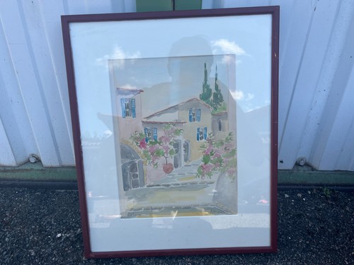 Aquarelle maison - aquarelle, –