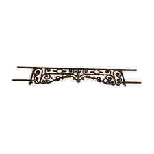 balconnière en fonte / 128 cms de long maxi , 95.5 cms de long mini