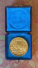 rare médaille anglaise 1844 Royal exchange London Victoria & Albert bronze
