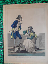CARLE VERNET grande gravure originale " la marchande d'eau de vie " DEBUCOURT