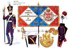Planche Le Plumet A. Rigo - Drapeau des Canonniers de Lille en 1812          636