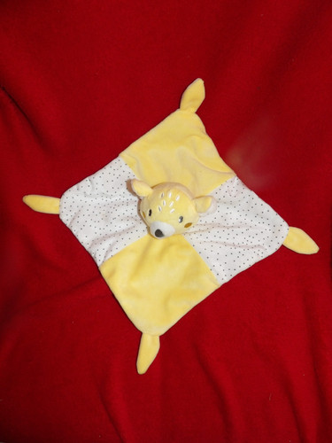 Doudou plat carré gemo ours - gemo,