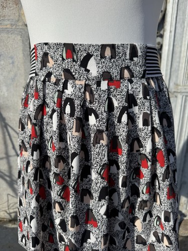 Cop copine abstract print midi - abstract,