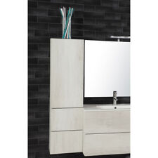 Salle de bains Colonne suspendue avec une porte gauche et deux tiroirs - Unika