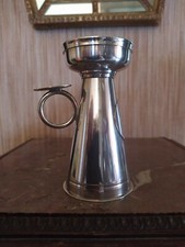 Bougeoir Rat de Cave avec Monogramme Métal Argenté Orfèvrerie Plasait