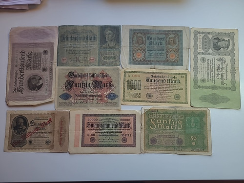 Lot billets allemands - de,