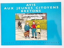 AVIS AUX JEUNES CITOYENS BRETONS . 1990 .AVRIL & CHALAND  faute en couverture