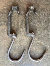 LOT DE 2 CROCHETS DE BOUCHER ANCIEN, DECO CUISINE