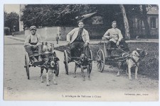 CPA Loiret Attelages de voitures à chien Guillemeau Briare (53628)