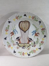ANCIEN GRAND PLAT EN FAIENCE