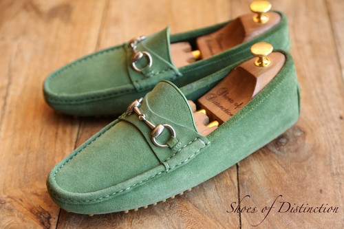 Mocassins gucci green suede - mocassins,