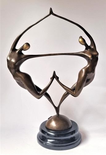 Bronze sculpture paire danseur - bronze,