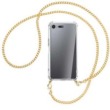 Collier pour Sony Xperia XZ Premium chaîne en métal (O) Etui Coque avec cordon