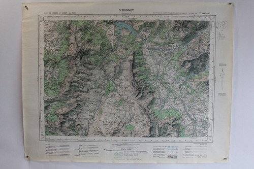 Ancienne carte ign bonnet - carte,