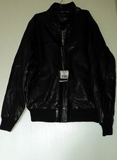 MAC DOUGLAS KUMIKO K2 BLOUSON EN CUIR D'AGNEAU NOIR  TAILLE FR52