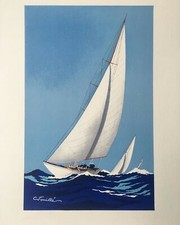 Voilier - Georges Fouillé, lithography, Original
