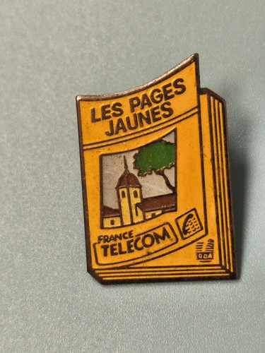 Pin vintage les pages - pin's, jaunes