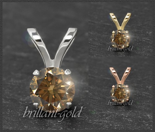 Diamond 585 gold pendant
