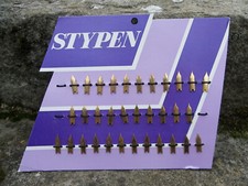 ANCIEN PRÉSENTOIR PUBLICITAIRE DE BOUTIQUE POUR PLUMES DE STYLO STYPEN