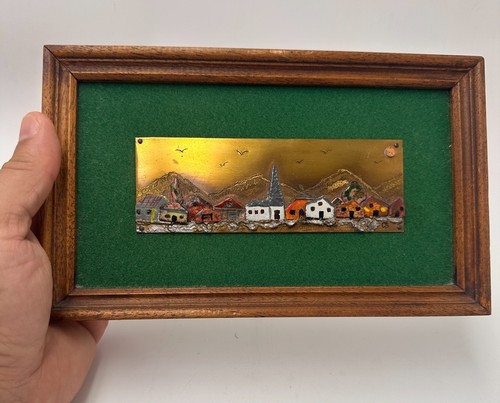 Tableau paysage village - , de
