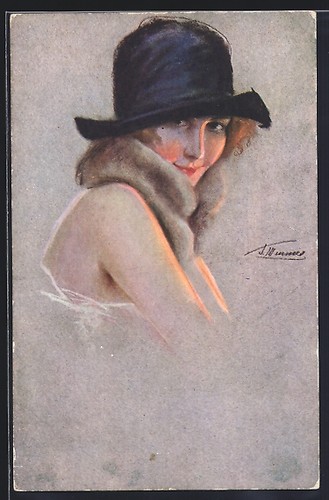 Carte postale artiste - carte,