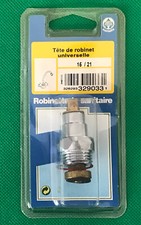 Tête de Robinet Mélangeur UNIVERSEL en 15 / 21 -Tout en Laiton Chromé