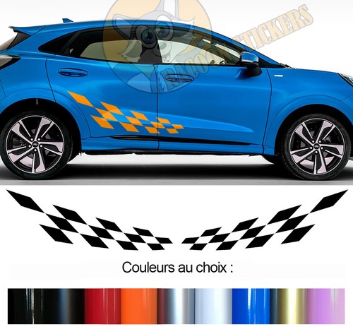 Bandes damiers pour ford - pour,