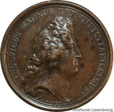 V8407 Rare Médaille Louis XIV
