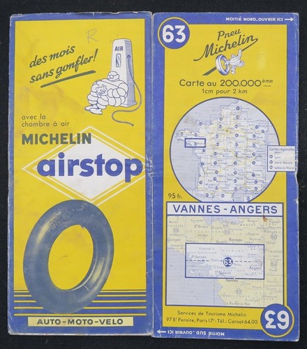 Carte michelin vannes - carte,